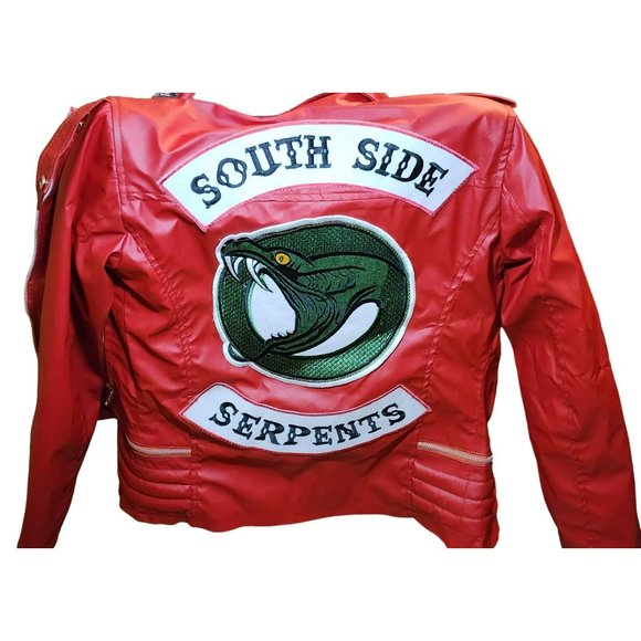 (2) South Side Serpents Faux Leather Motorcycle Jackets RIVERDALE Size Small ARC - Picture 2 of 8
